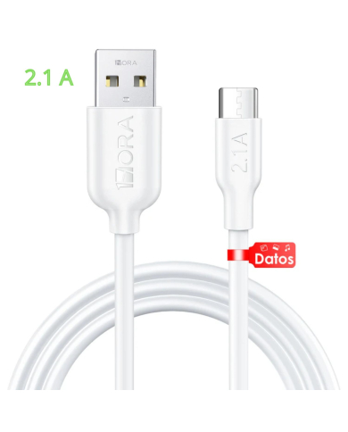CABLE USB TIPO C 2.1A L-1m MOD. CAB237 1 HORA