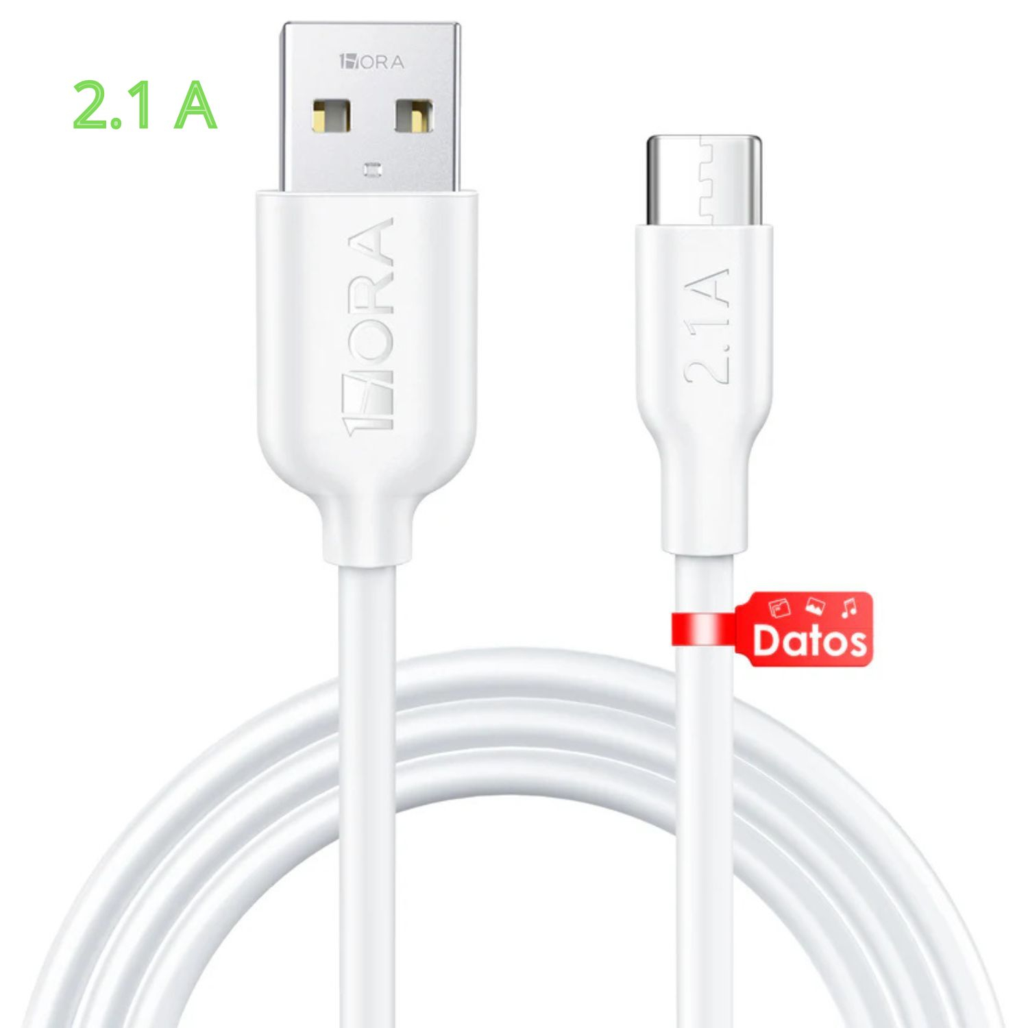 CABLE USB TIPO C 2.1A L-1m MOD. CAB237 1 HORA