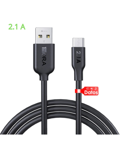 CABLE USB TIPO C 2.1A L-1m MOD. CAB237 1 HORA
