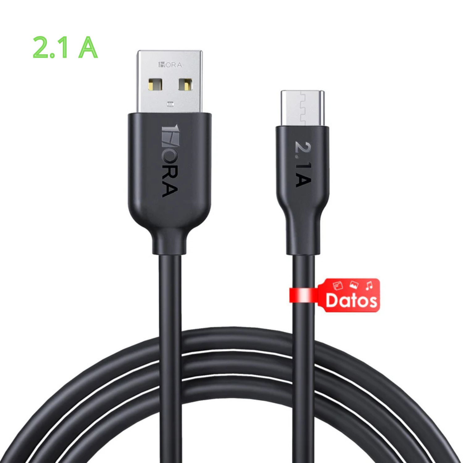 CABLE USB TIPO C 2.1A L-1m MOD. CAB237 1 HORA