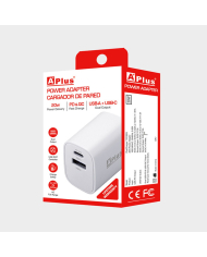 AP-CARGADOR DE PARED 20W USB TIPO C + TIPO A