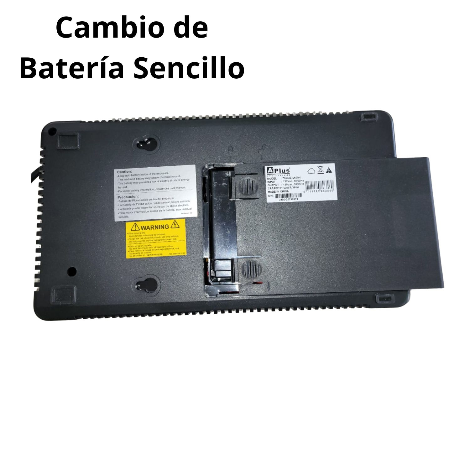 AP-UPS INTERACTIVO 600VA 360W BATERIA 12V 7Ah 9TOMAS 1xRJ45+2xUSB