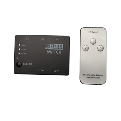 VC-SWITCH HDMI 3X1 3D 1080P + CONTROL REMOTO