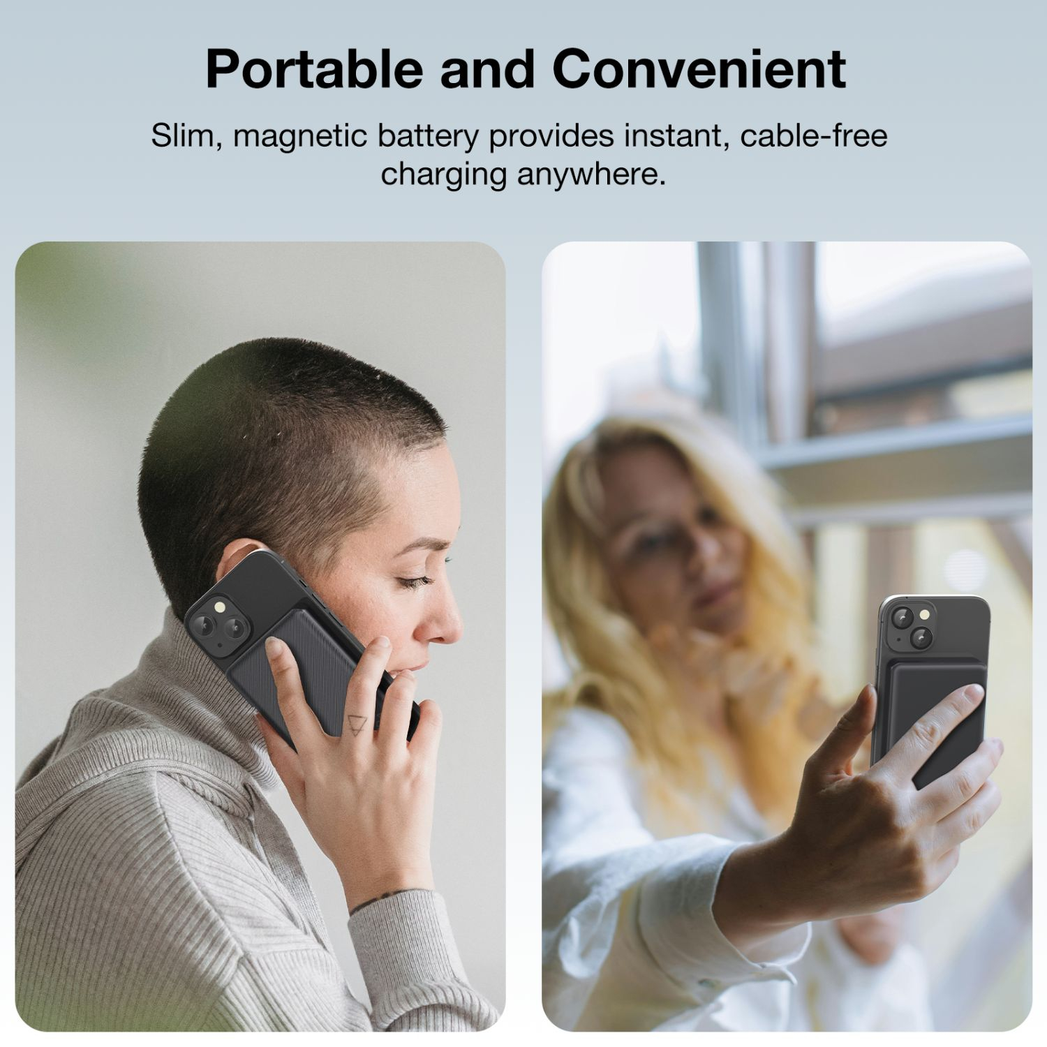 BANCO DE CARGA 5000 mAh CARGA INALAMBRICA MAGNETICA NEGRO GAR276N 1 HORA