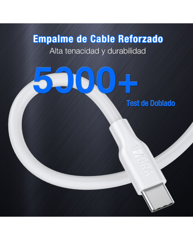 CABLE USB TIPO C MACHO MACHO 3A LONG 1M MOD. CAB252 1 HORA