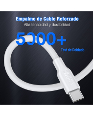 CABLE USB TIPO C MACHO MACHO 3A LONG 1M MOD. CAB252 1 HORA