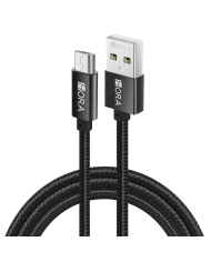 1H-CABLE USB TIPO C 2.1A LONG 1M NEGRO MOD. CAB184N