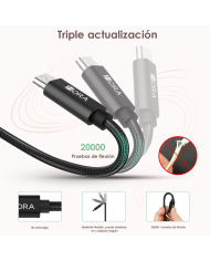 1H-CABLE USB V8 2.4A LONG 1M MOD. CAB248