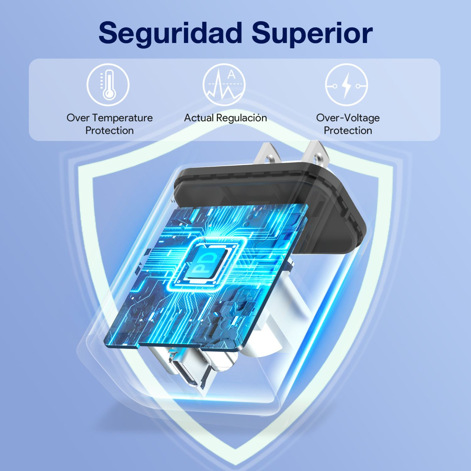 CUBO DE CARGA PARA CABLE TIPO C PD 20W GAR152 1 HORA