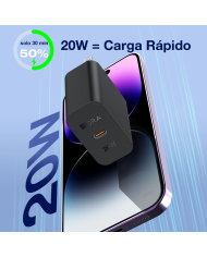 1H-CARGADOR USB TIPO C PD 20W GAR152