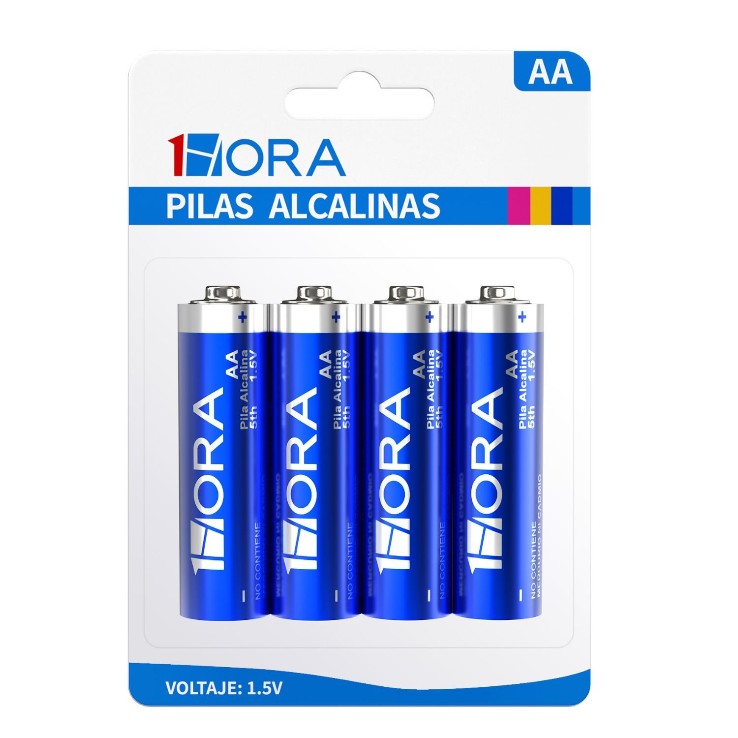 1H-PILA AA AZUL BLISTER 4U