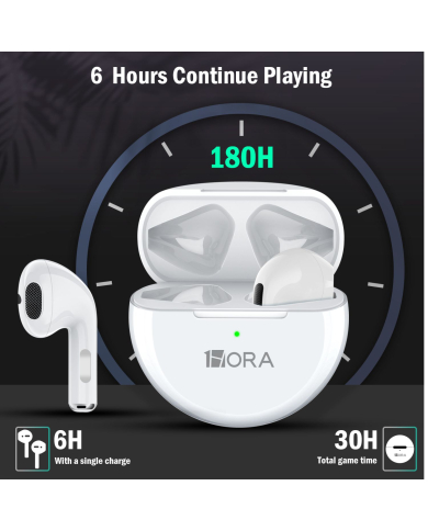 AUDIFONO BLUETOOTH TWS REDONDO MOD. AUT119 1 HORA