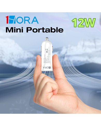 1H-CARGADOR VEHICULAR 2.4A BLANCO MOD. GAR128B