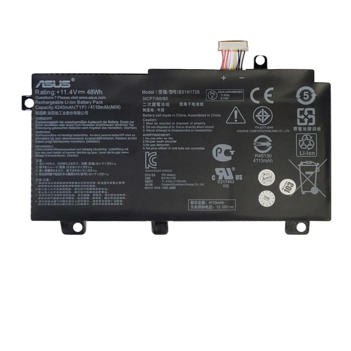 VC-BATERIA PARA ASUS B31N1726 11.4V 48Wh TIPO A