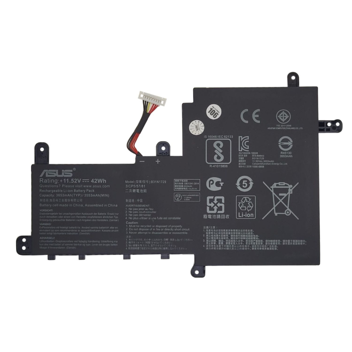 VC-BATERIA PARA ASUS B31N1729 11.1V 3400mAh