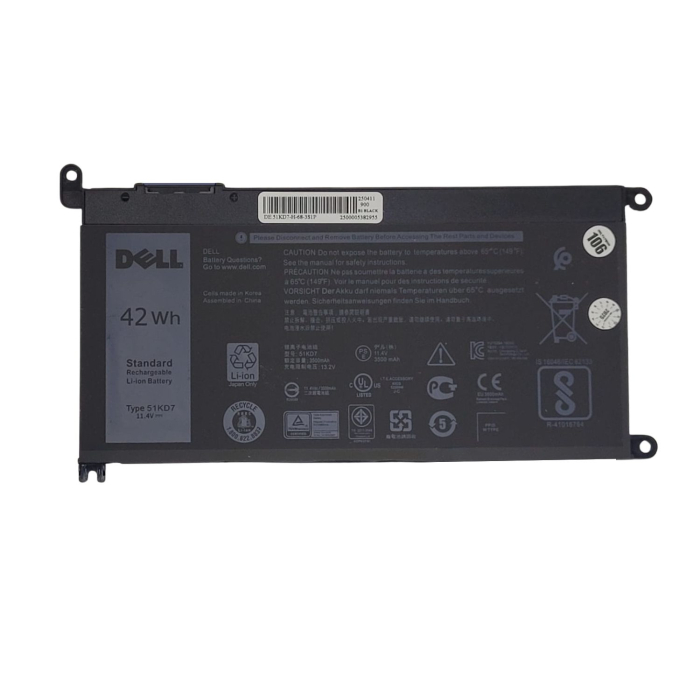 VC-BATERIA PARA DELL 51KD7 11.4V 3400mAh