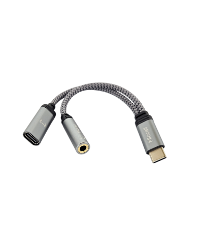 VQ-ADAPTADOR USB TIPO C A 3.5 + TIPO C
