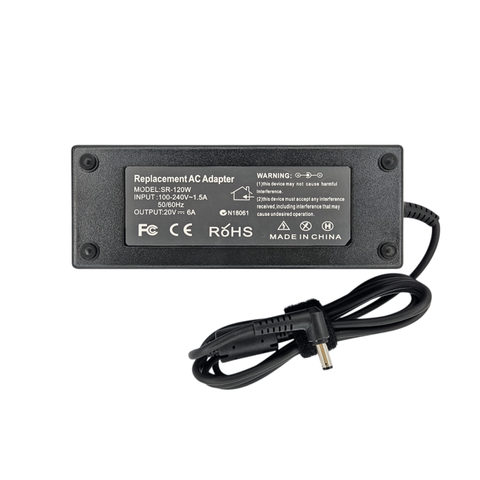 AU-CARGADOR PARA HP 20V 6A PLUG 5.5x2.5