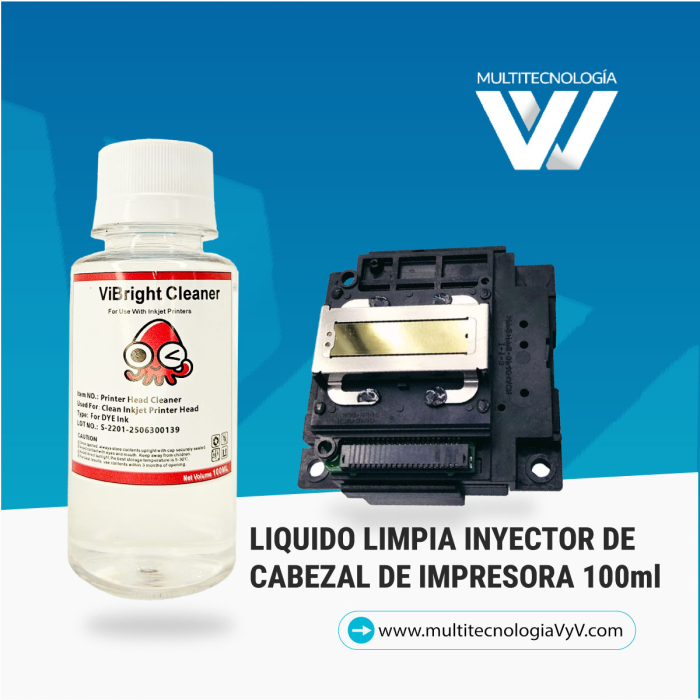 VC-LIMPIADOR DE CABEZALES DE IMPRESORAS 100ML