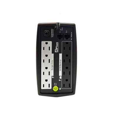 AP-UPS INTERACTIVO 800VA/480W BATERIA 12V 9Ah 8 TOMAS +USB A + USB C 2.4A MOD. 1L-S800N