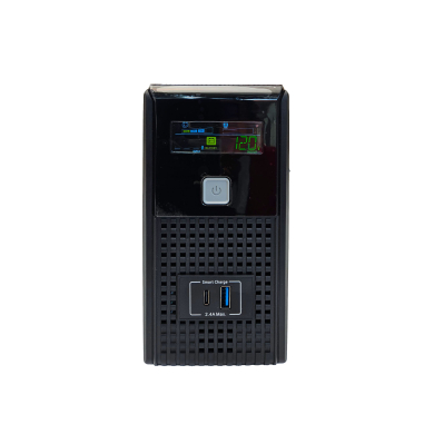 AP-UPS INTERACTIVO 800VA/480W BATERIA 12V 9Ah 8 TOMAS +USB A + USB C 2.4A MOD. 1L-S800N