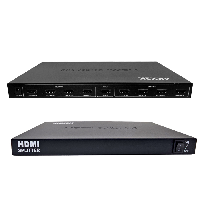 VC-SPLITER HDMI 8 PUERTOS 4Kx2K-3D