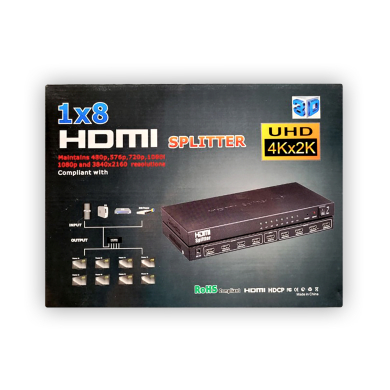 VC-SPLITER HDMI 8 PUERTOS 4Kx2K-3D