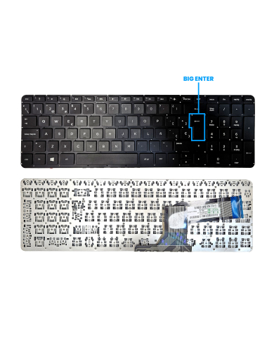 VC-TECLADO PARA HP 15 15P 15-P BIG ENTER RETROILUMINADO