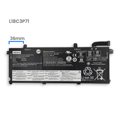 OR-BATERIA PARA LENOVO L18M3P74 L18C3P71 11.52V 51Wh TIPO B