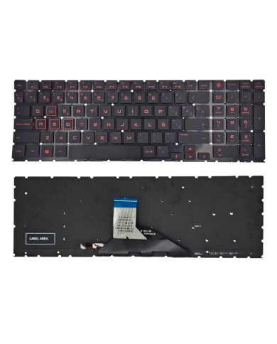 VC-TECLADO PARA HP 15-DH1000 15T-DH000 NO FRAME SMALL ENTER RETROILUMINADO