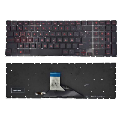 VC-TECLADO PARA HP 15-DH1000 15T-DH000 NO FRAME SMALL ENTER RETROILUMINADO