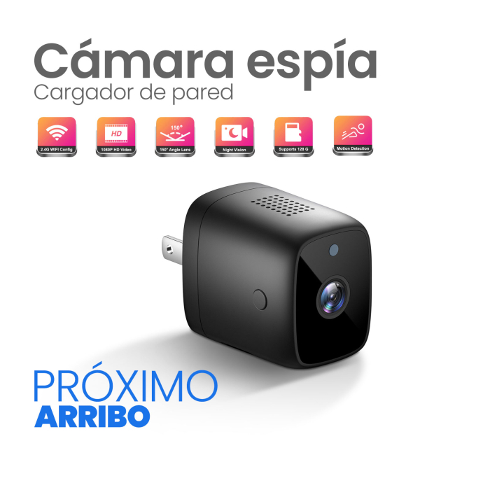 CE-CAMARA ESPIA CARGADOR DE PARED