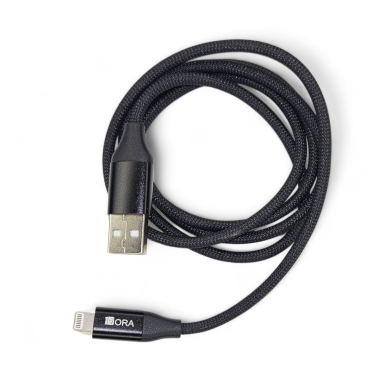 CABLE USB PARA IPHONE 2.4A LONG 1M TRENSADO CAB250N 1 HORA