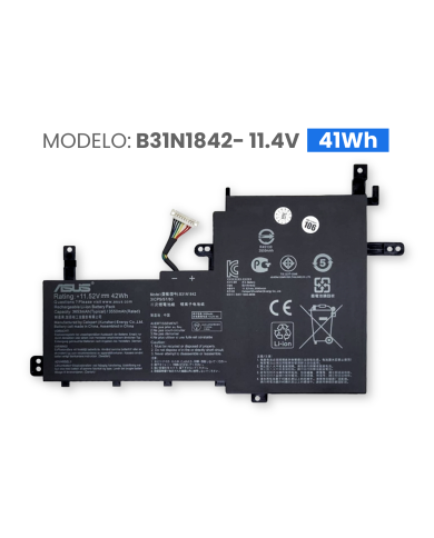 VC-BATERIA PARA ASUS B31N1842 11.4V  3600mAh  41Wh