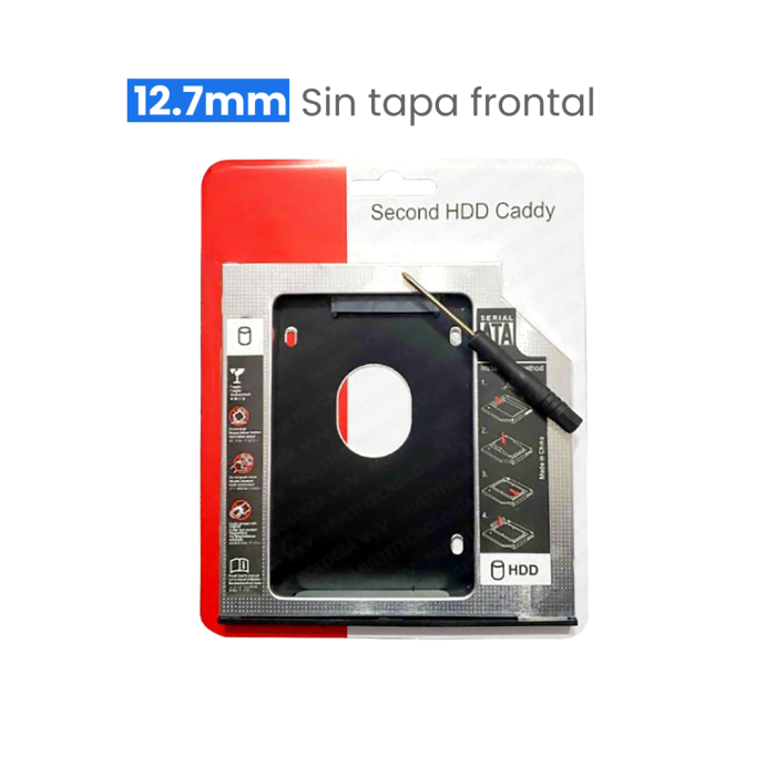 VC-LECTOR PARA SEGUNDO DISCO DURO SATA HDD SSD CADDY