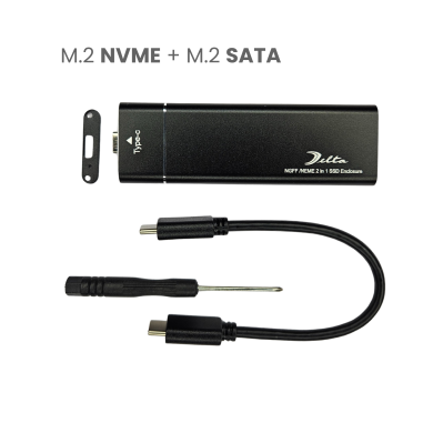 VC-CASE M.2 NVME + SATA (NGFF) CABLE USB TIPO C
