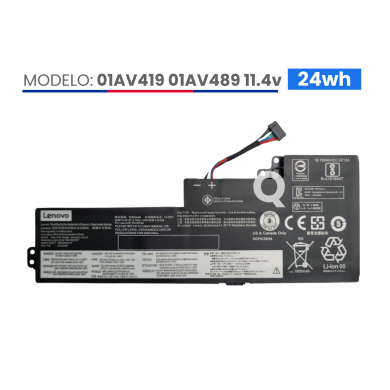 VC-BATERIA PARA LENOVO 01AV419 01AV489 11.4V 24Wh
