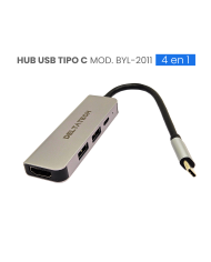 VC-HUB USB TIPO C MOD. BYL-2011 4 PUERTOS (HDMI+USB3.0*1+USB2.0*1+USB TIPO C*1)