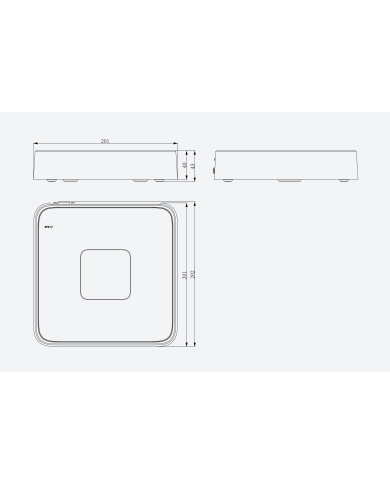 NVR AK 8 CANALES IP POE VGA HDMI RJ45 2xUSB ONVIF RTSP R3108 TIANDY