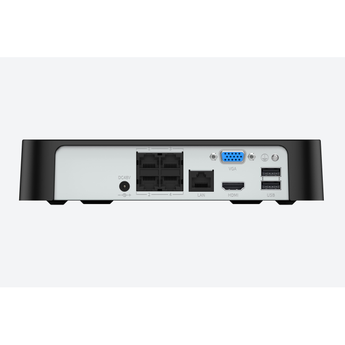 NVR AK 4 CANALES IP POE VGA HDMI RJ45 2xUSB ONVIF RTSP TIANDY