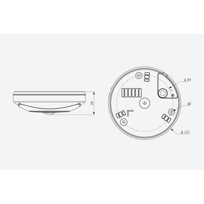 CAMARA IP OJO DE PEZ 5MP 1.4 mm IR 30m TC-C35VN TIANDY