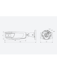 CAMARA IPC POLAR DAY PANORAMICA TIPO TUBO 8MP 2.8mm MIC POE TC-C382V TIANDY