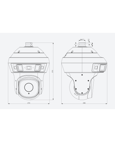 CAMARA IP PTZ PANORAMICA 6MP 25X POLAR DAY SD TC-H366V TIANDY