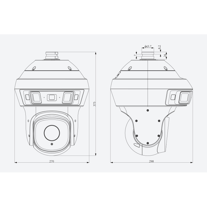 CAMARA IP PTZ PANORAMICA 6MP 25X POLAR DAY SD TIANDY