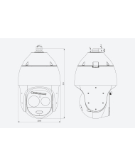 CAMARA IP PTZ 63X LASER 4MP IR 300m SD TIANDY