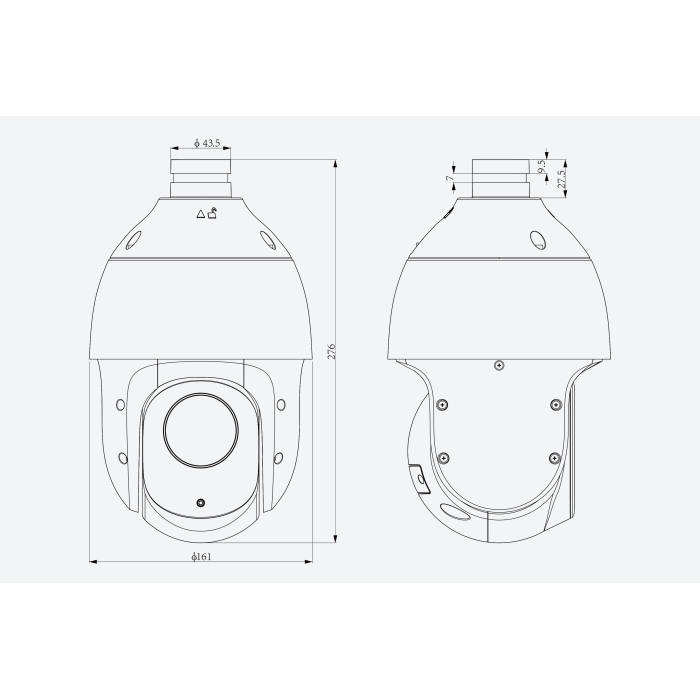 CAMARA IP PTZ 2 MP 25X IR 150m TC-H324S TIANDY