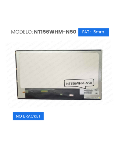 VC-PANTALLA LAPTOP 15.6 LCD HD 1366x768 40 PINES 25mm NO BRACKET NT156WHM-N50
