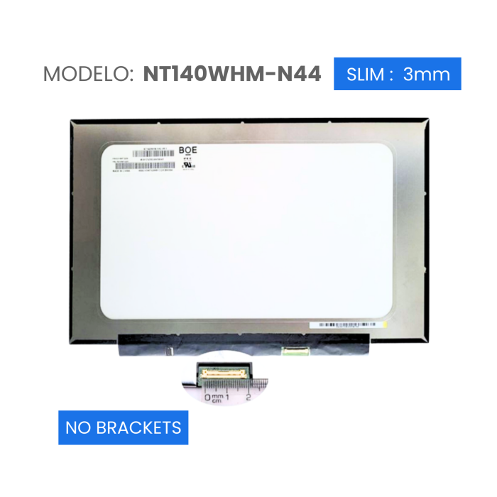 VC-PANTALLA LAPTOP 14 LED HD 1366x768 30 PINES 19mm NO BRACKETS NT140WHM-N44