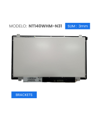 VC-PANTALLA LAPTOP 14 LCD HD 1366x768 30 PINES 19mm BRACKETS NT140WHM-N31