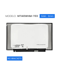 VC-PANTALLA LAPTOP 14 ON-CELL TOUCH HD 1366x768 40 PIN NO BRACKET NT140WHM-T03